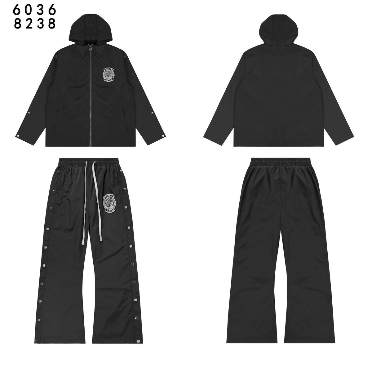 SAINT Vanity Patch Hooded Jacket & Snap-Pant Matching Set ¡ª hero