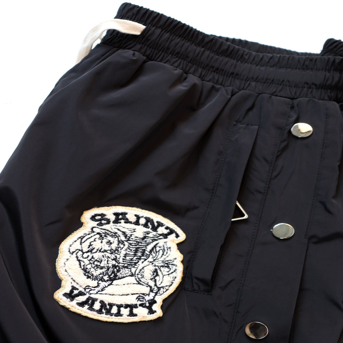 SAINT Vanity Patch Hooded Jacket & Snap-Pant Matching Set ¡ª detail