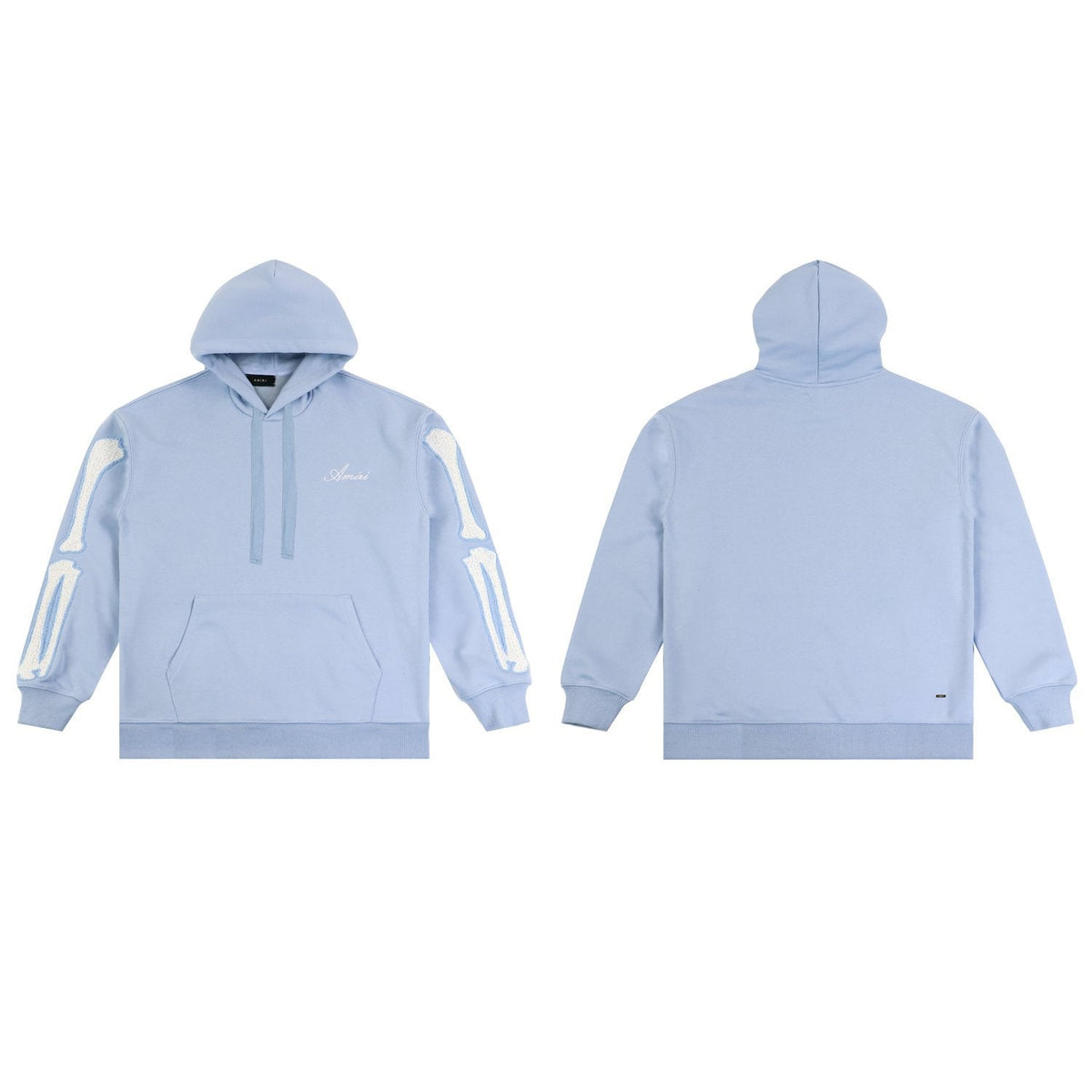 AMIRI Collegiate Bone Sleeve Graphic Hoodie ¡ª front