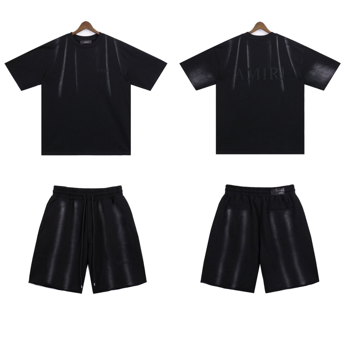 AMIRI Washed Embroidered T-Shirt & Shorts Set ¡ª hero