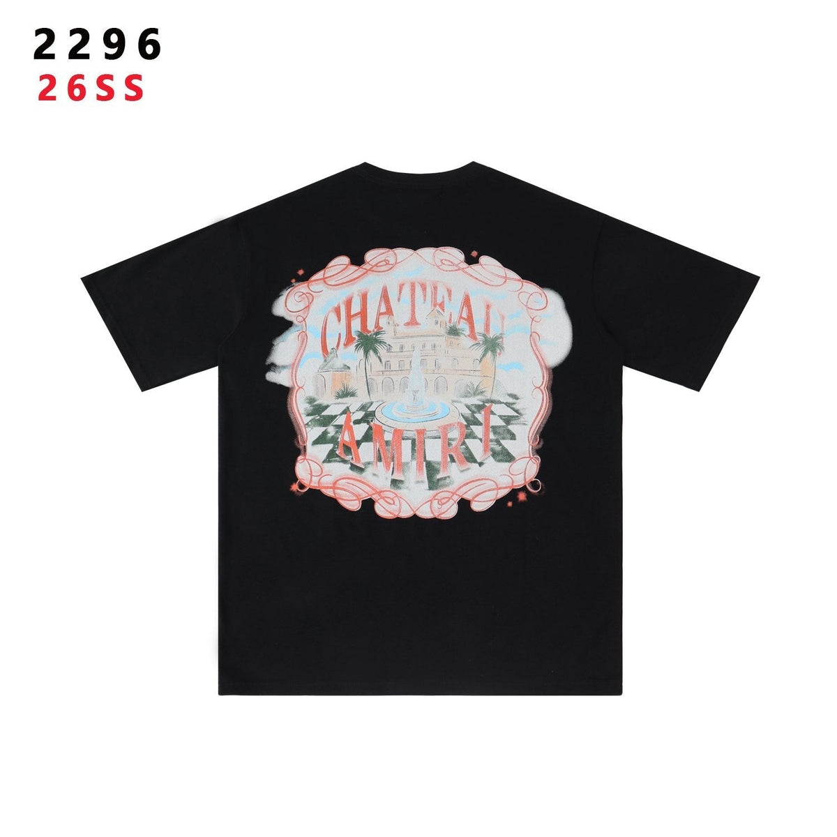 AMIRI Chateau Castle Graphic T-Shirt ¡ª back