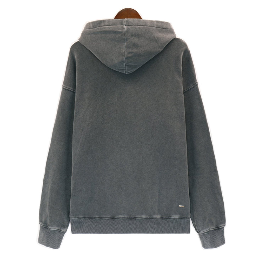 AMIRI Washed Dark Gray Graphic Hoodie ¡ª back