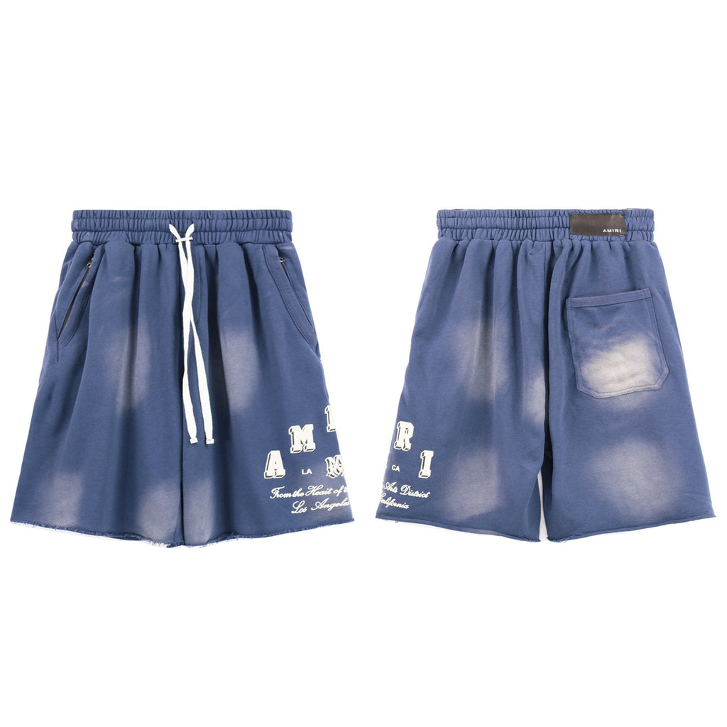 AMIRI Washed Graphic T-Shirt & Shorts Set ¡ª front