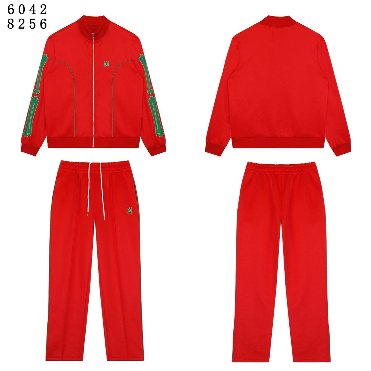 AMIRI Bones Track Jacket & Pants Matching Set ¡ª front