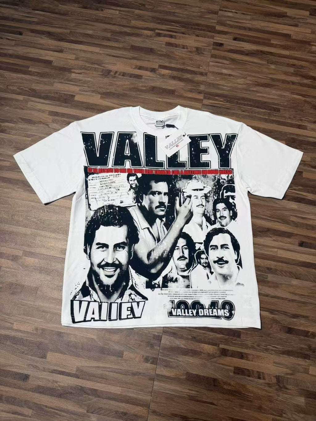 VALLEY Portrait Collage Graphic T-Shirt ¡ª context