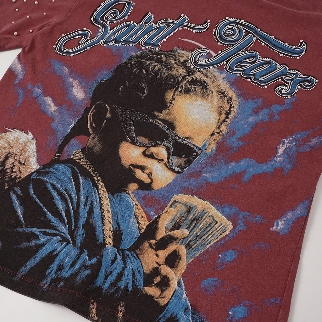 SAINT Tears Graphic Short-Sleeve T-Shirt ¡ª detail