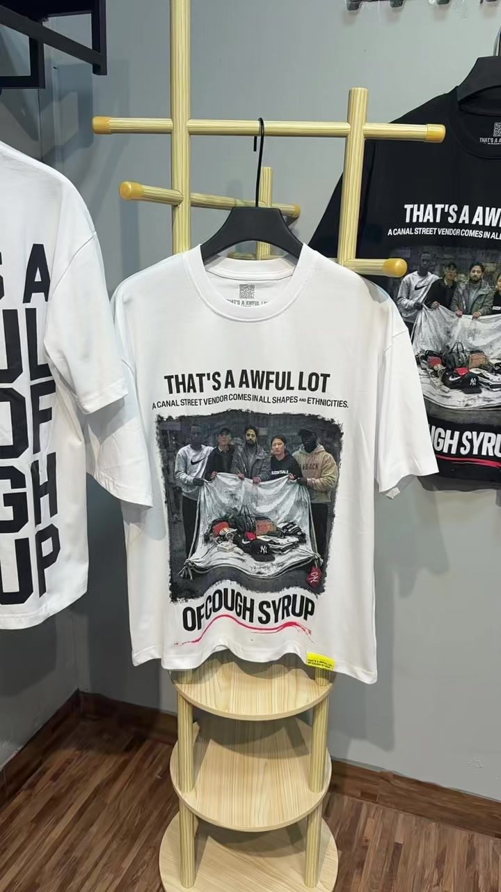 THAT'S A AWFUL LOT OF COUGH SYRUP Photo Graphic Short-Sleeve T-Shirt ¡ª context