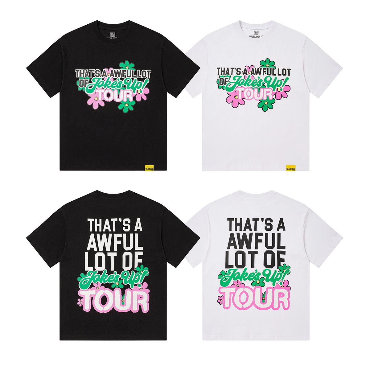 THAT'S A AWFUL LOT OF COUGH SYRUP Floral Tour Graphic T-Shirt ¡ª comparison