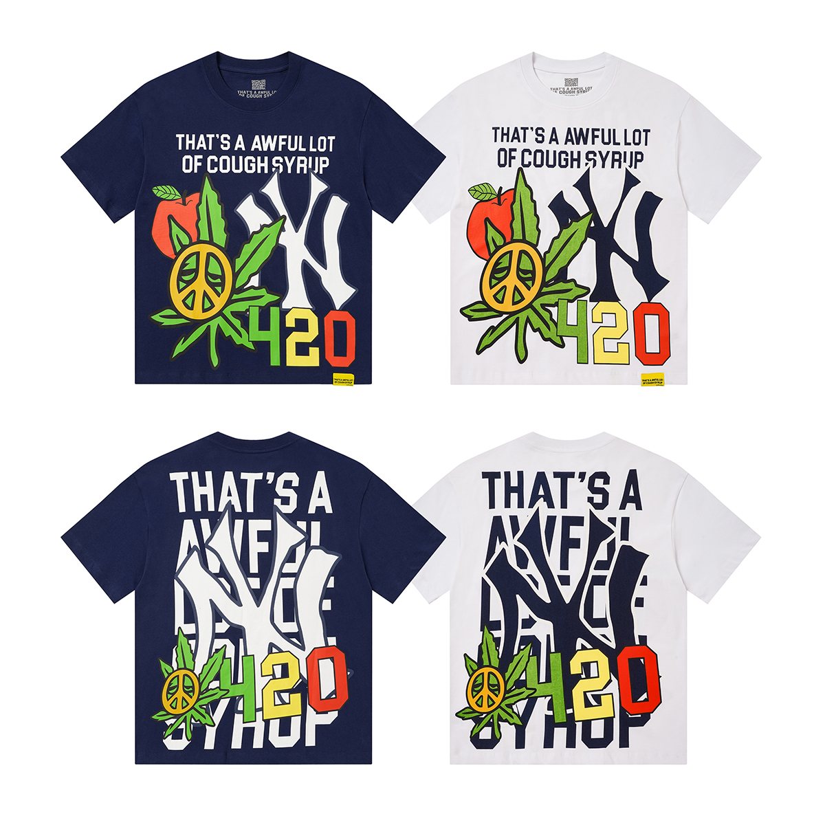 THAT'S A AWFUL LOT OF COUGH SYRUP Front & Back Graphic T-Shirt ¡ª comparison