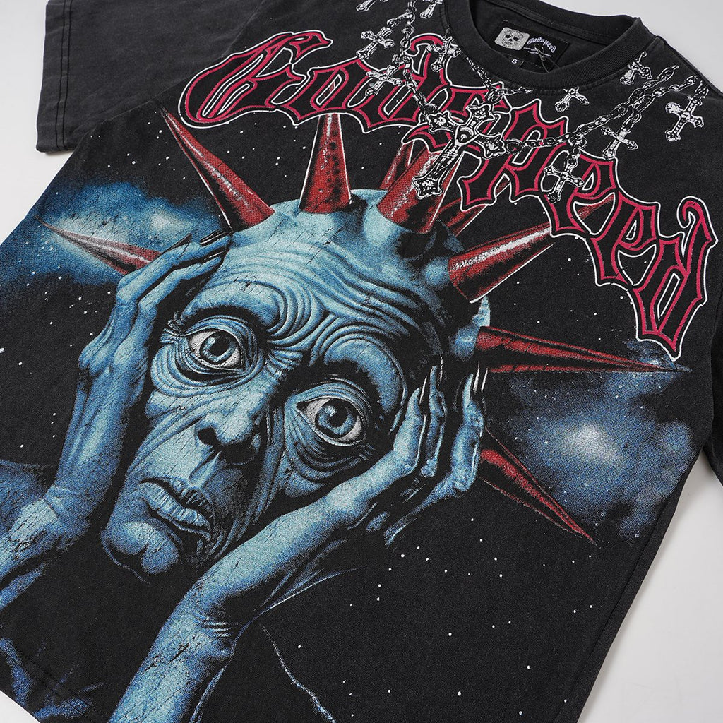 Godspeed Alien Human Graphic Short-Sleeve T-Shirt ¡ª detail