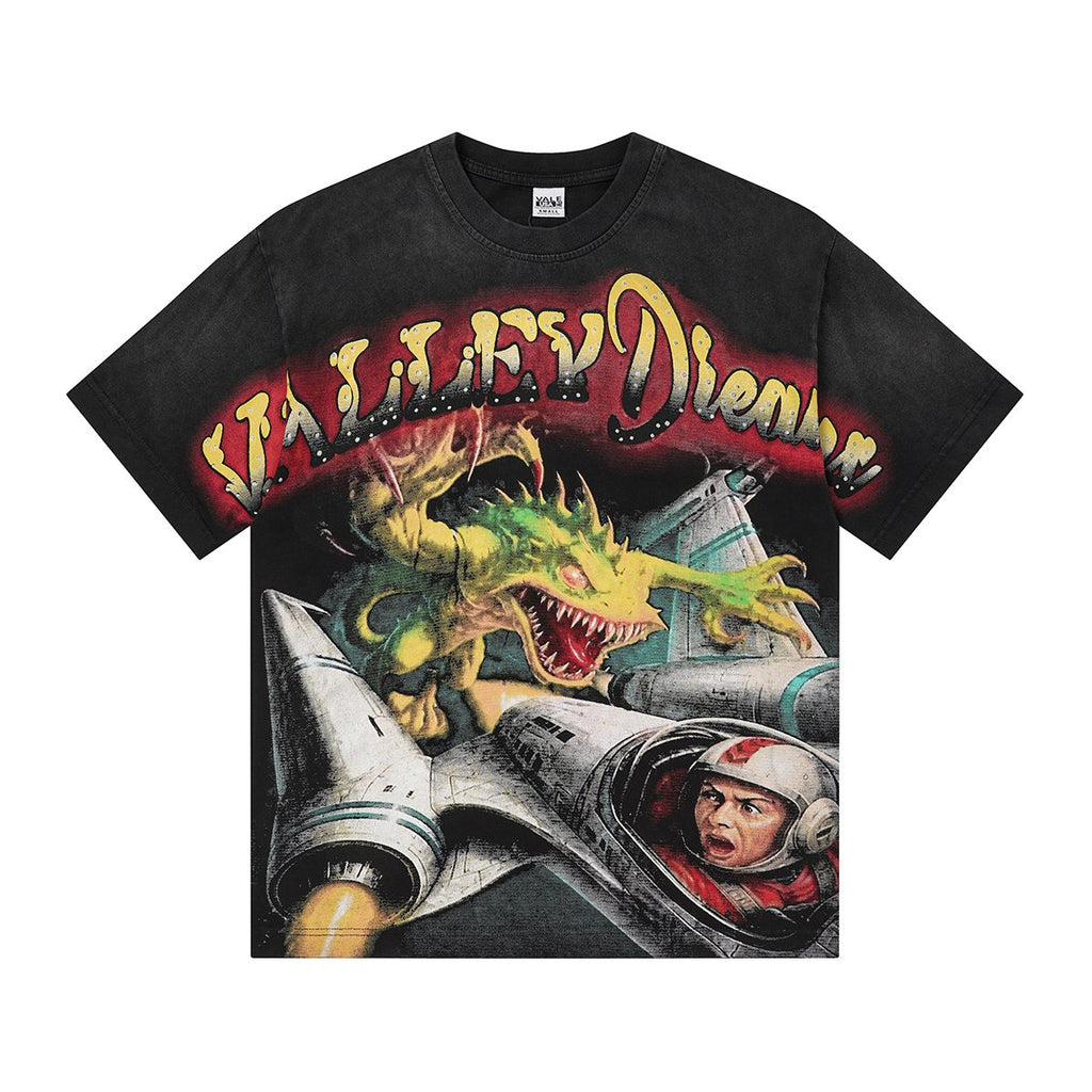 VALLEY Dragon Aircraft Astronaut Graphic T-Shirt ¡ª hero
