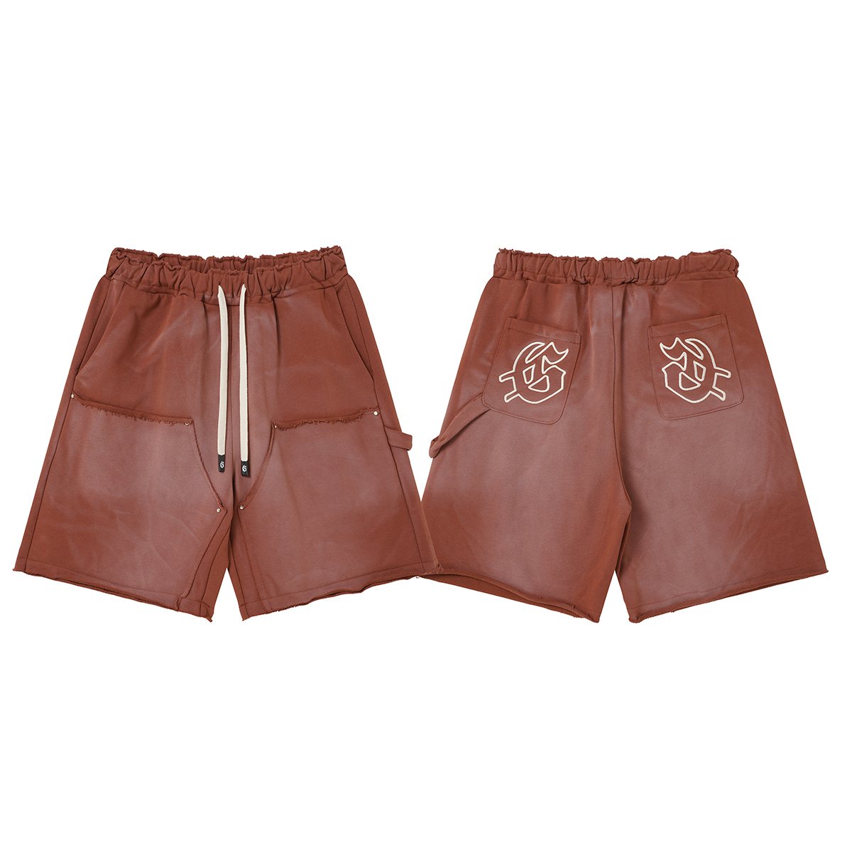 Godspeed Rear Pocket Graphic Cargo Sweat Shorts ¡ª front