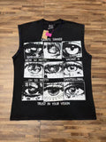 SAINT Sinner Washed Graphic Sleeveless T-Shirt ¡ª hero