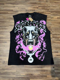 SAINT Dog Graphic Sleeveless T-Shirt ¡ª front