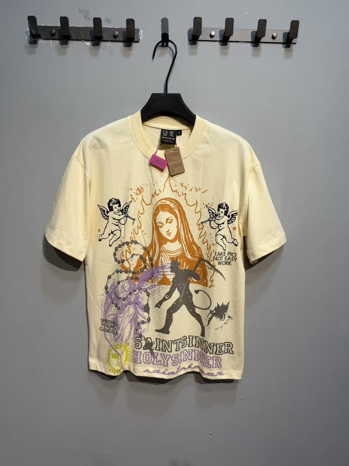 SAINT Cherub & Cross Short-Sleeve T-Shirt ¡ª front