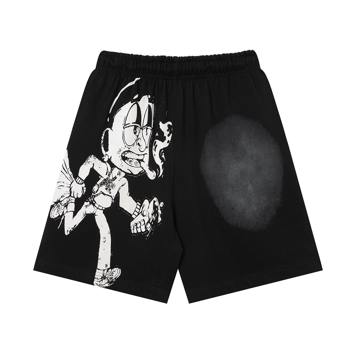 THAT'S A AWFUL LOT OF COUGH SYRUP Drawstring Graphic Shorts ¡ª back