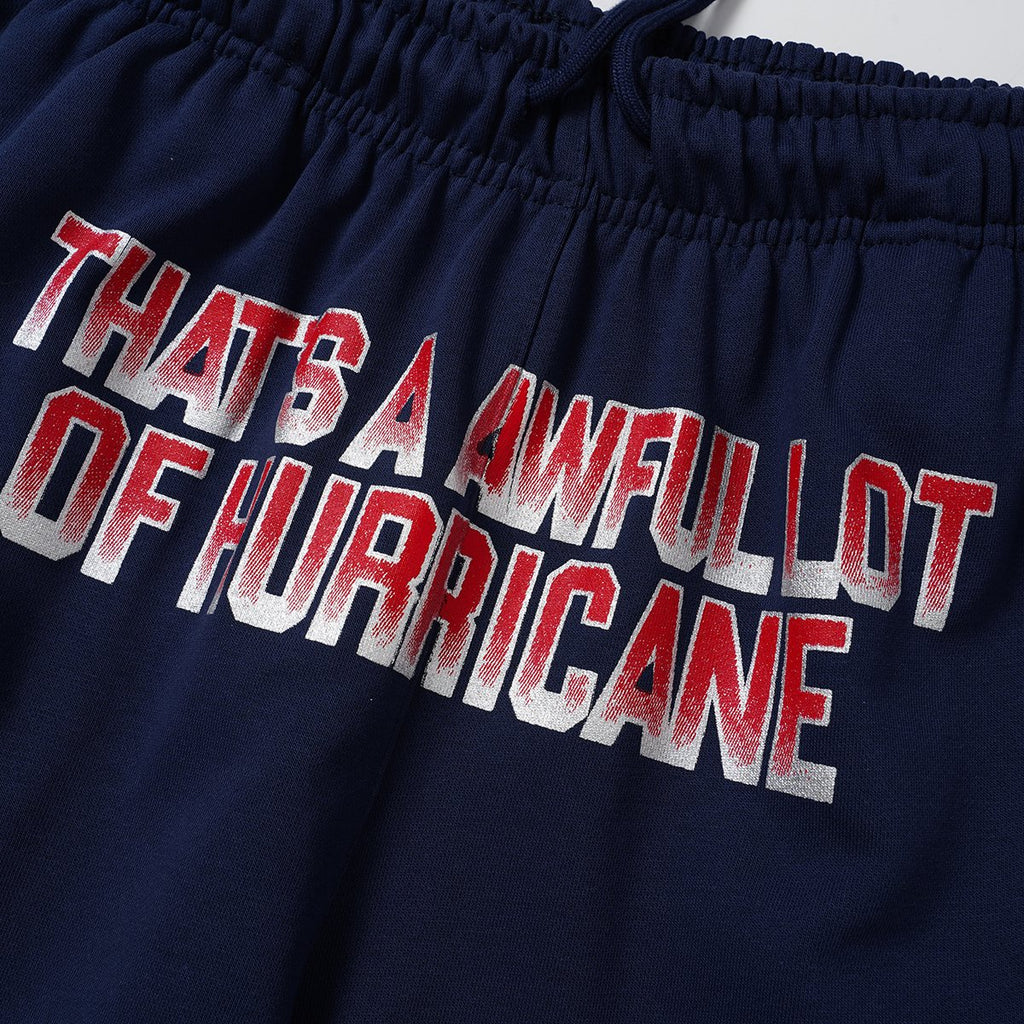 THAT'S A AWFUL LOT OF COUGH SYRUP Navy Graphic Shorts ¡ª detail