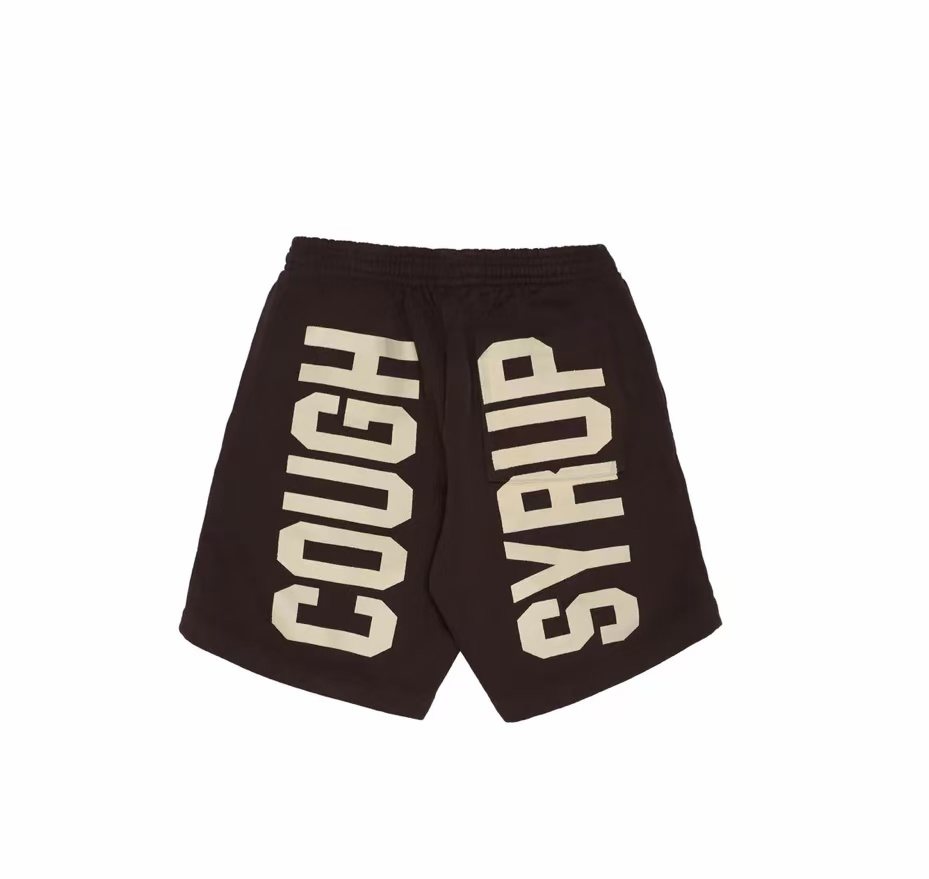 THAT'S A AWFUL LOT OF COUGH SYRUP Black Text Graphic Shorts ¡ª hero