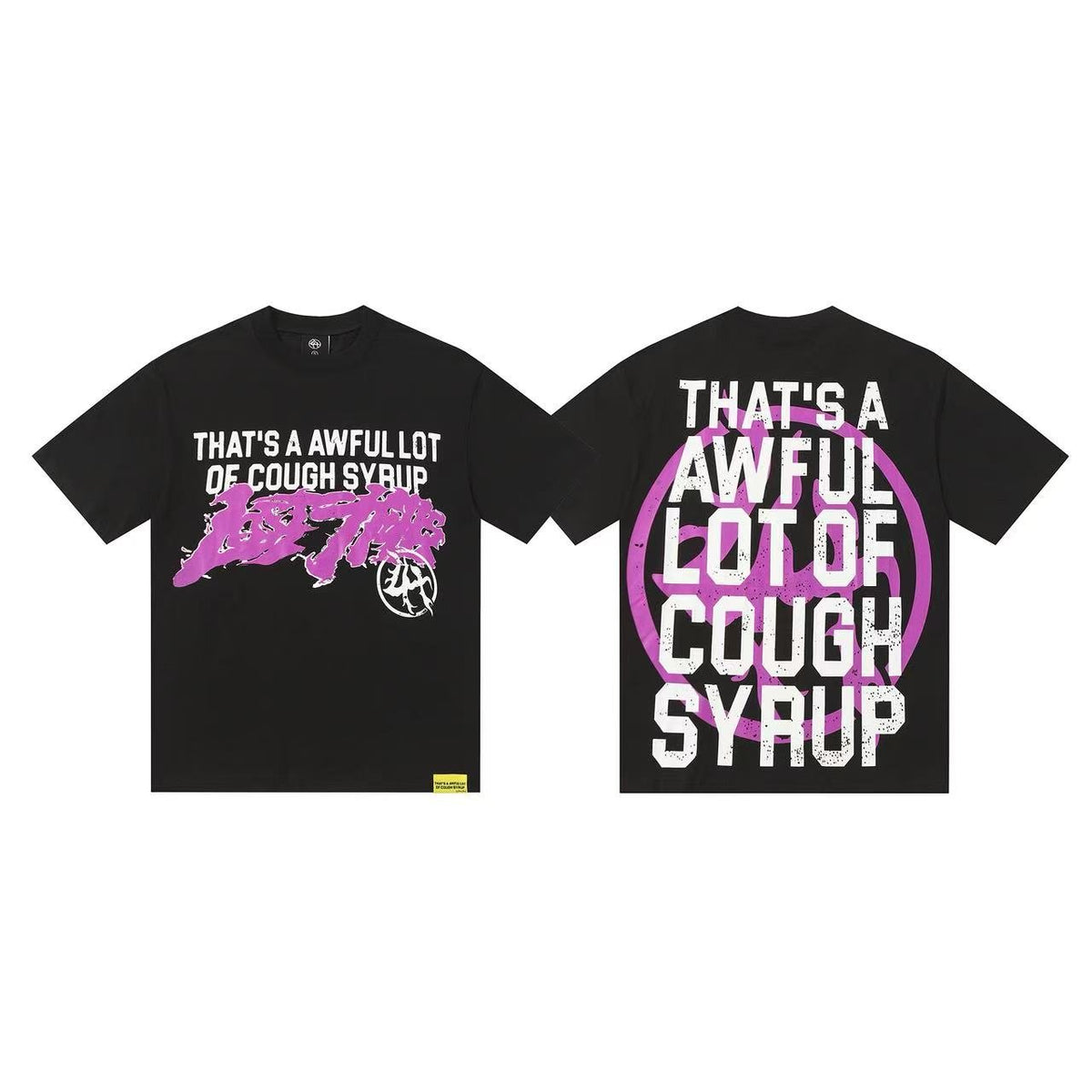 THAT'S A AWFUL LOT OF COUGH SYRUP Graphic T-Shirt & Shorts Set ¡ª detail