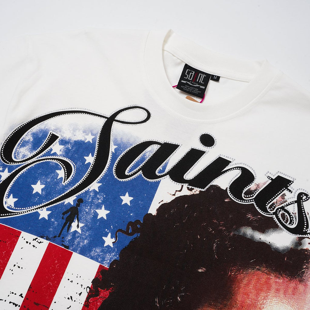 SAINT Glowing Street Queen Graphic T-Shirt ¡ª detail