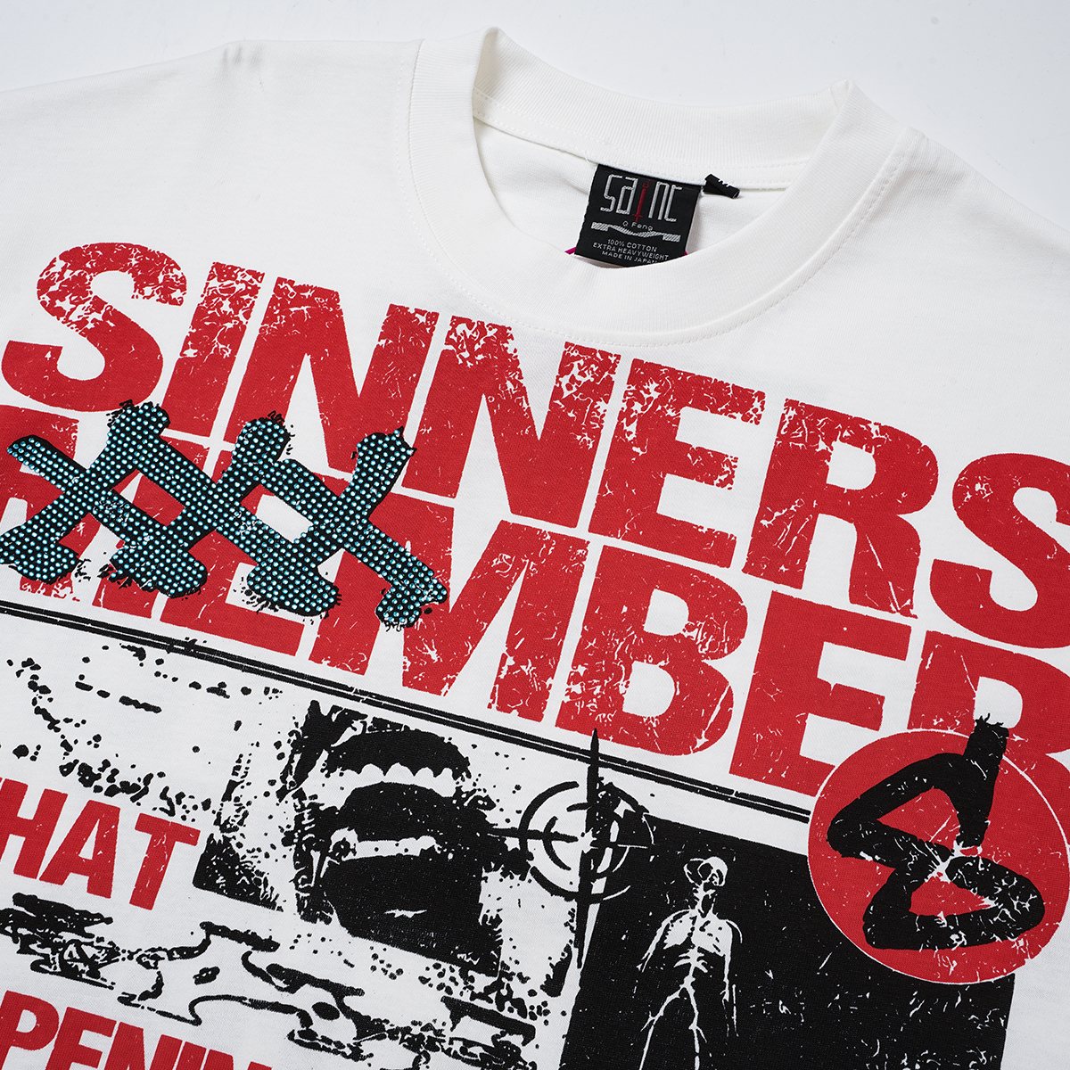 SAINT Skull Graphic Short-Sleeve T-Shirt ¡ª detail