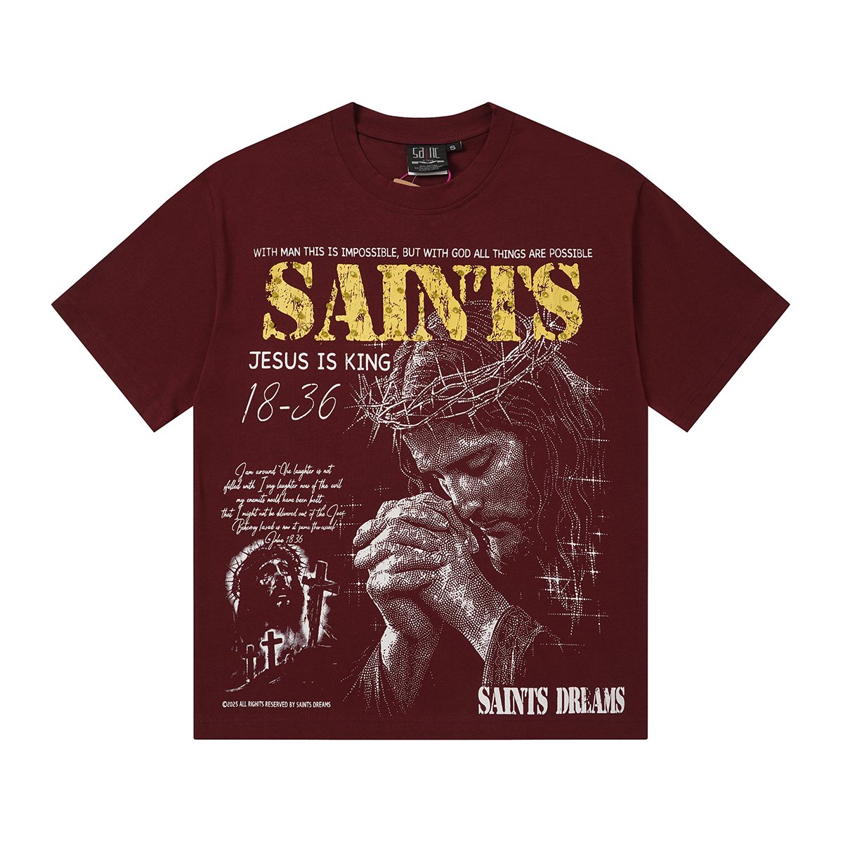 SAINT Religious Graphic Short-Sleeve T-Shirt ¡ª hero