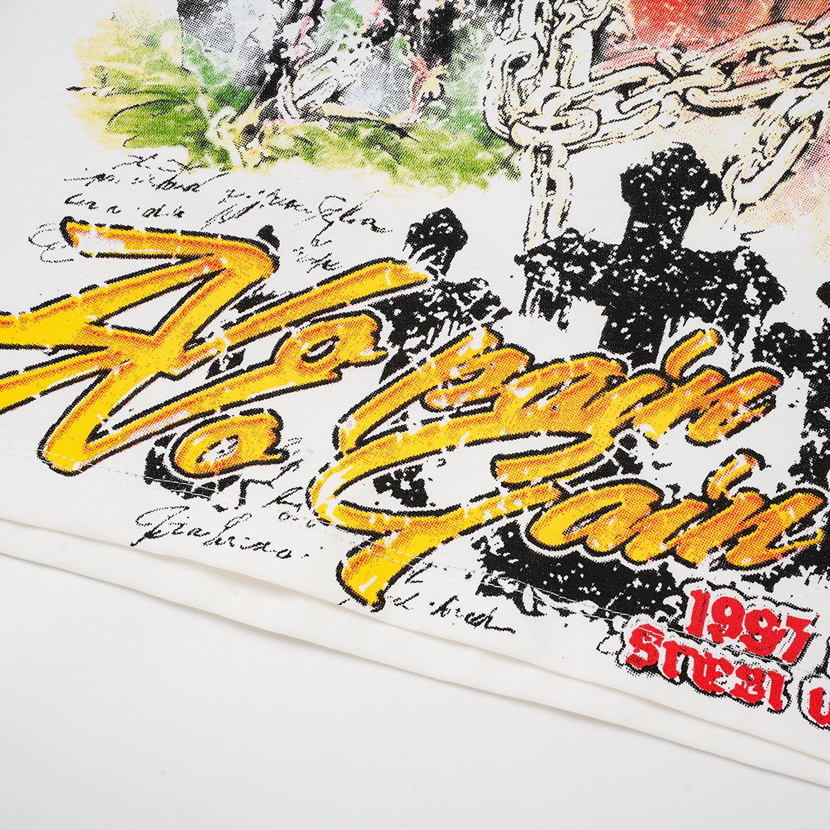 SAINT Religious-Inspired Graphic Short-Sleeve T-Shirt ¡ª detail
