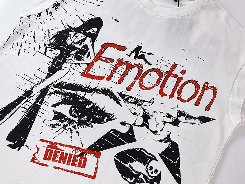 MIXED EMOTION Rhinestone Graphic Sleeveless T-Shirt ¡ª detail