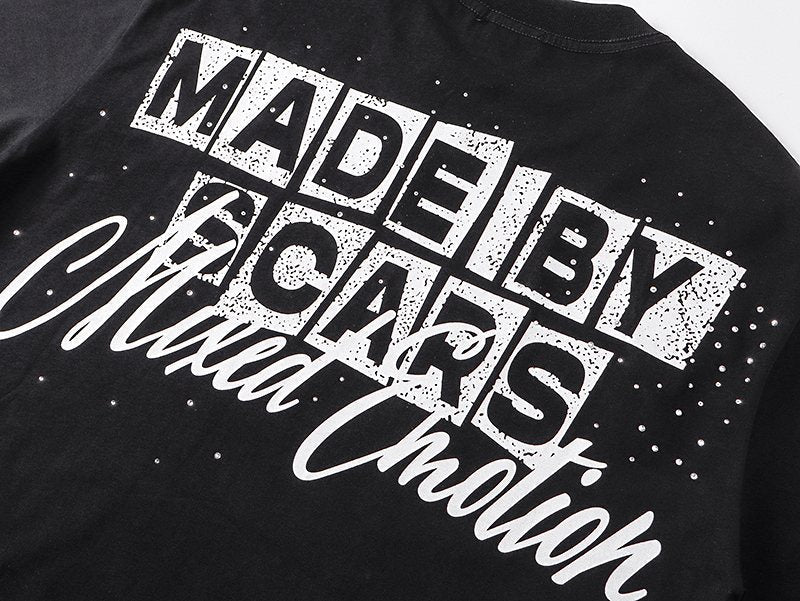 MIXED EMOTION Rhinestone-Style Graphic T-Shirt ¡ª detail