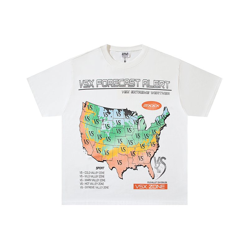 VALE USA Forecast Alert Weather Map Graphic T-Shirt ¡ª hero