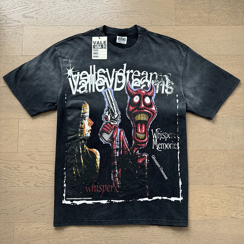 VALE USA Distressed Dreams Graphic T-Shirt ¡ª front