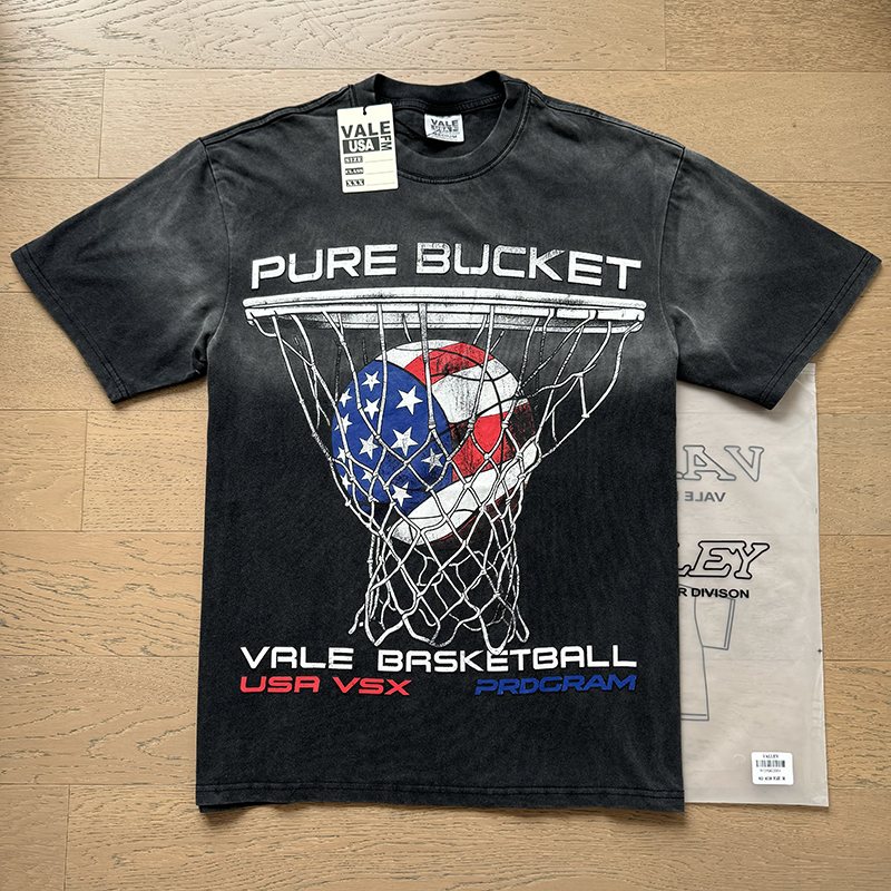 VALE USA Pure Bucket Basketball Graphic T-Shirt ¡ª context