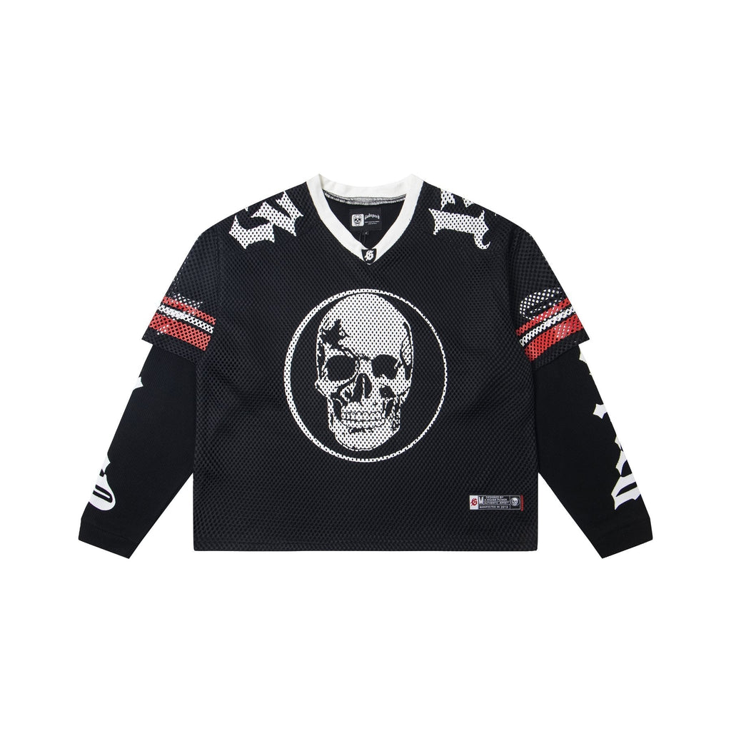 Godspeed Skull K-Back Mesh Long-Sleeve T-Shirt ¡ª front