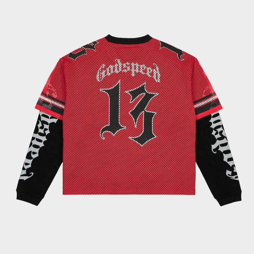 Godspeed Skull Mesh Jersey Long-Sleeve T-Shirt ¡ª back