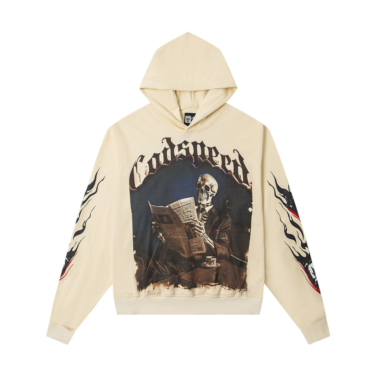 Godspeed Black Monday Skeleton Graphic Hoodie ¡ª front