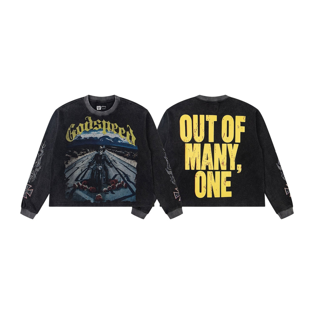 Godspeed Out of Many One Graphic Long-Sleeve T-Shirt ¡ª hero