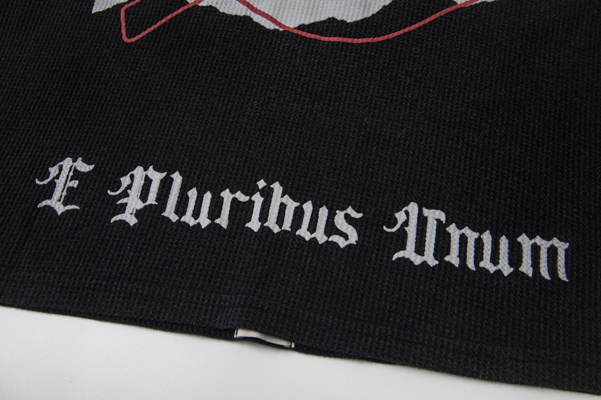 Godspeed Newspaper Skull Graphic Long-Sleeve T-Shirt ¡ª detail