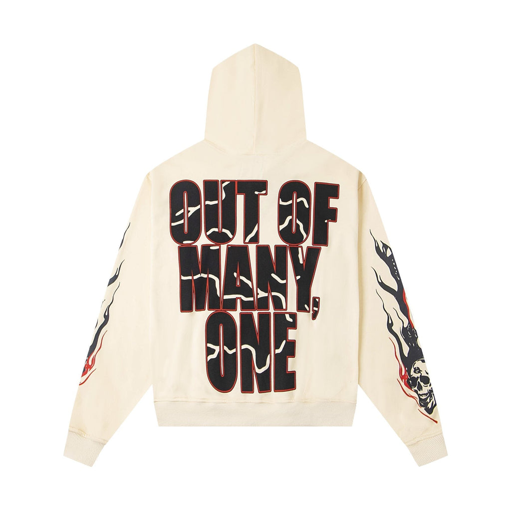 Godspeed Out of Many One Car Graphic Hoodie ¡ª back