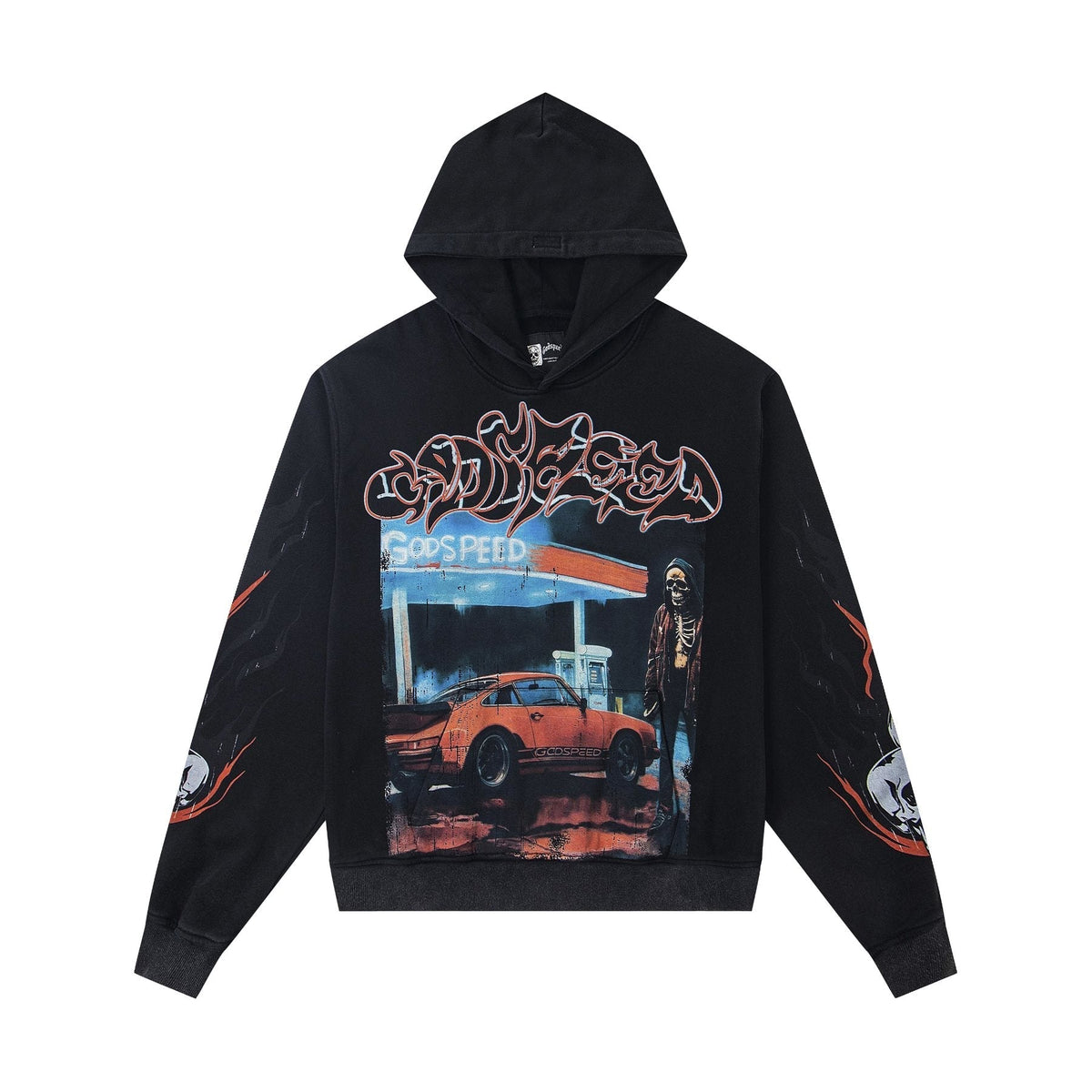 Godspeed Out of Many One Car Graphic Hoodie ¡ª front