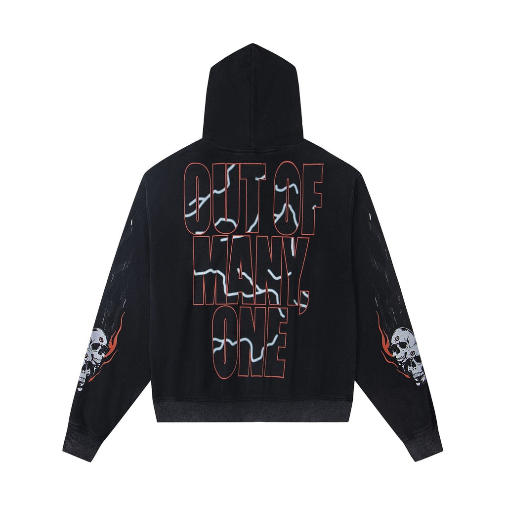 Godspeed Out of Many One Car Graphic Hoodie ¡ª back