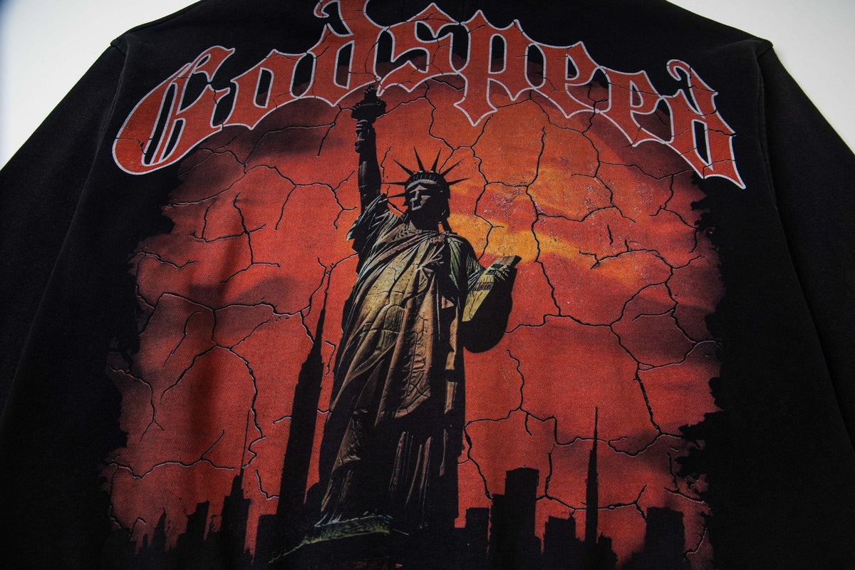 Godspeed Statue Graphic Hoodie ¡ª detail