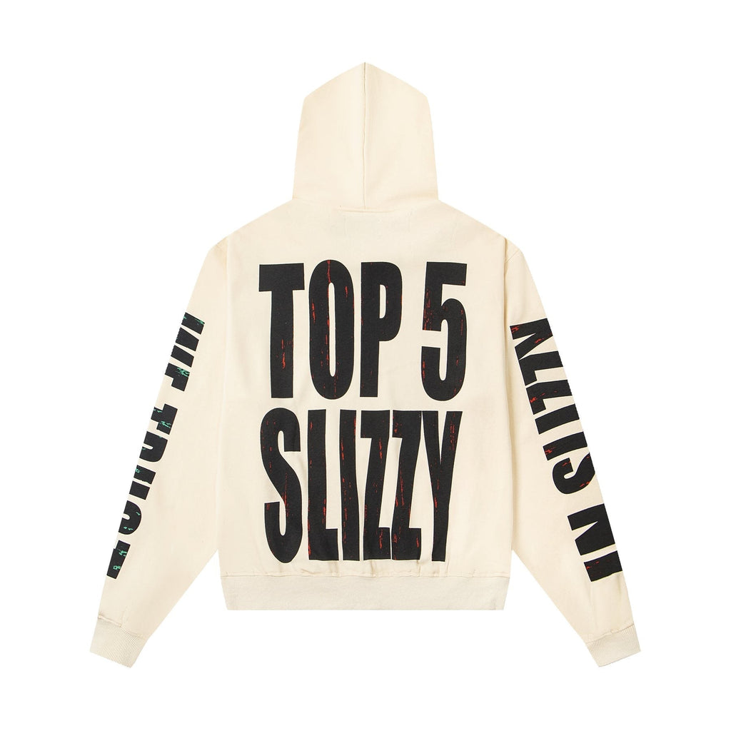 Godspeed Top 5 Slizzy Graphic Hoodie ¡ª back