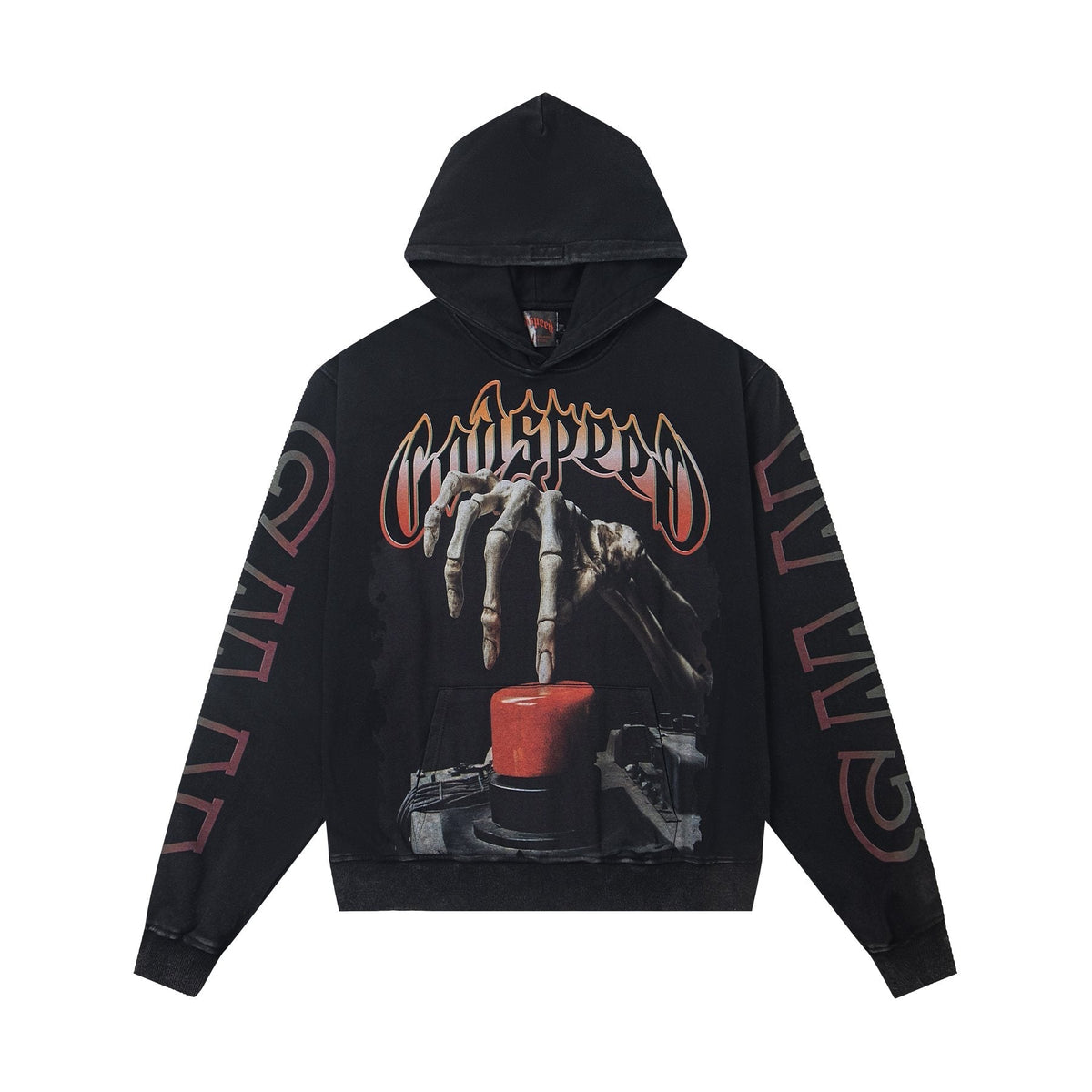 Godspeed Skeleton Hand Graphic Hoodie ¡ª front
