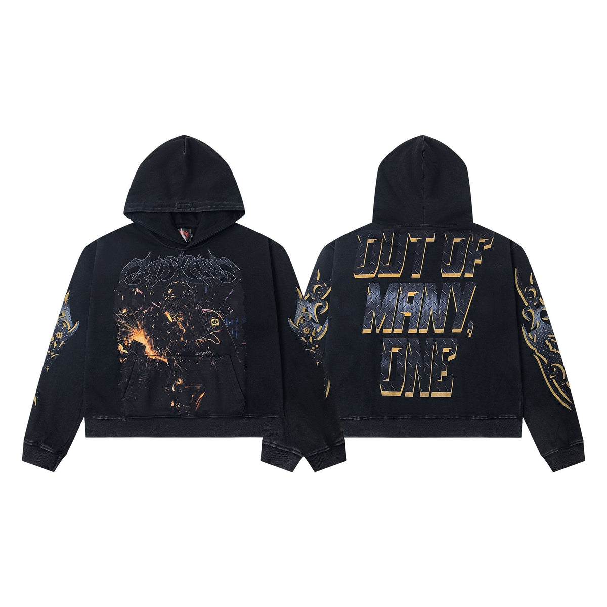 Godspeed Out of Many One Graphic Hoodie ¡ª hero