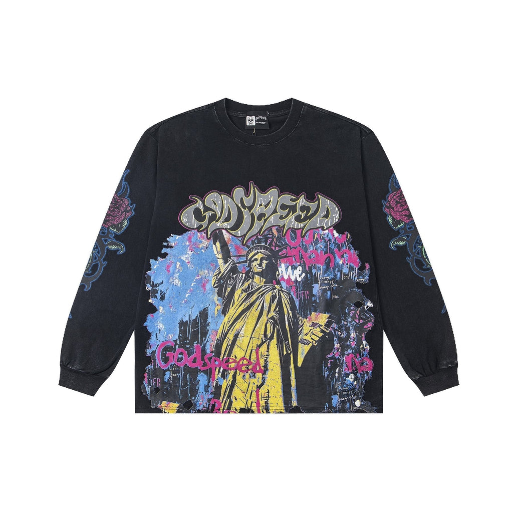 Godspeed E Pluribus Unum Graphic Long-Sleeve T-Shirt ¡ª front