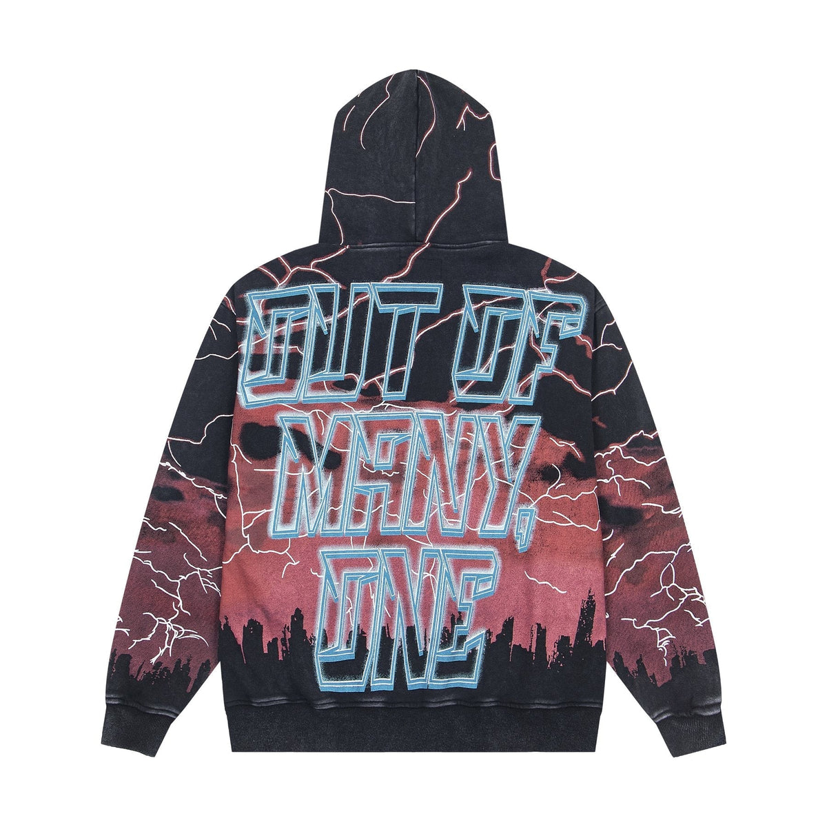 Godspeed Out of Many One All-Over Print Zip Hoodie ¡ª back