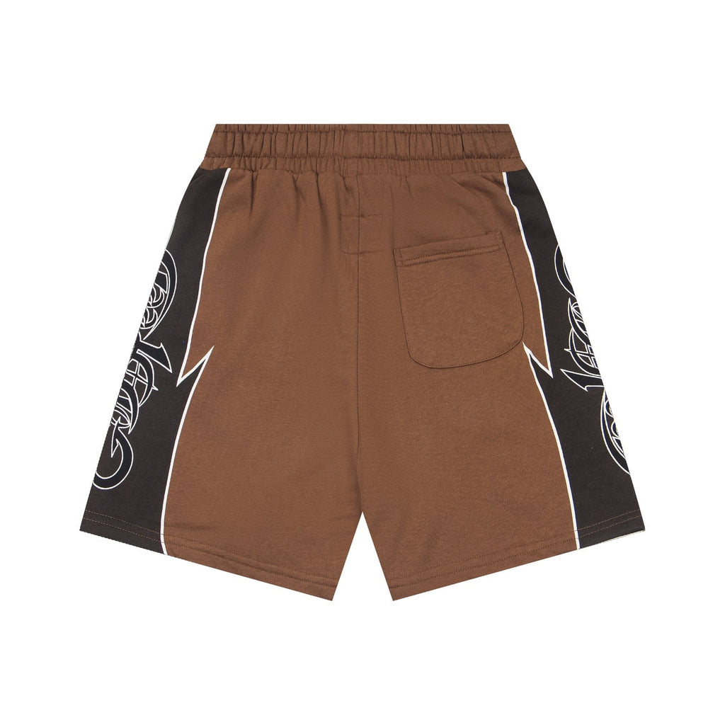 Godspeed Printed Side-Panel Drawstring Shorts ¡ª back