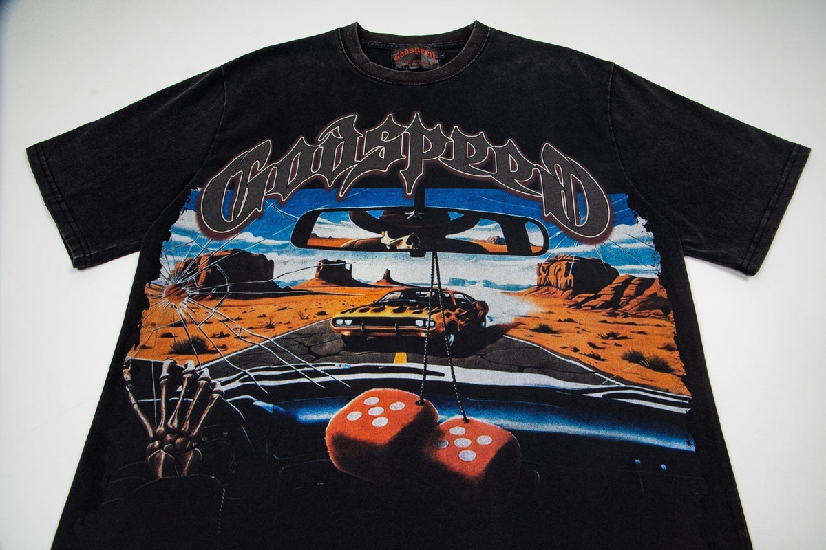 Godspeed Car & Dice Graphic T-Shirt ¡ª detail