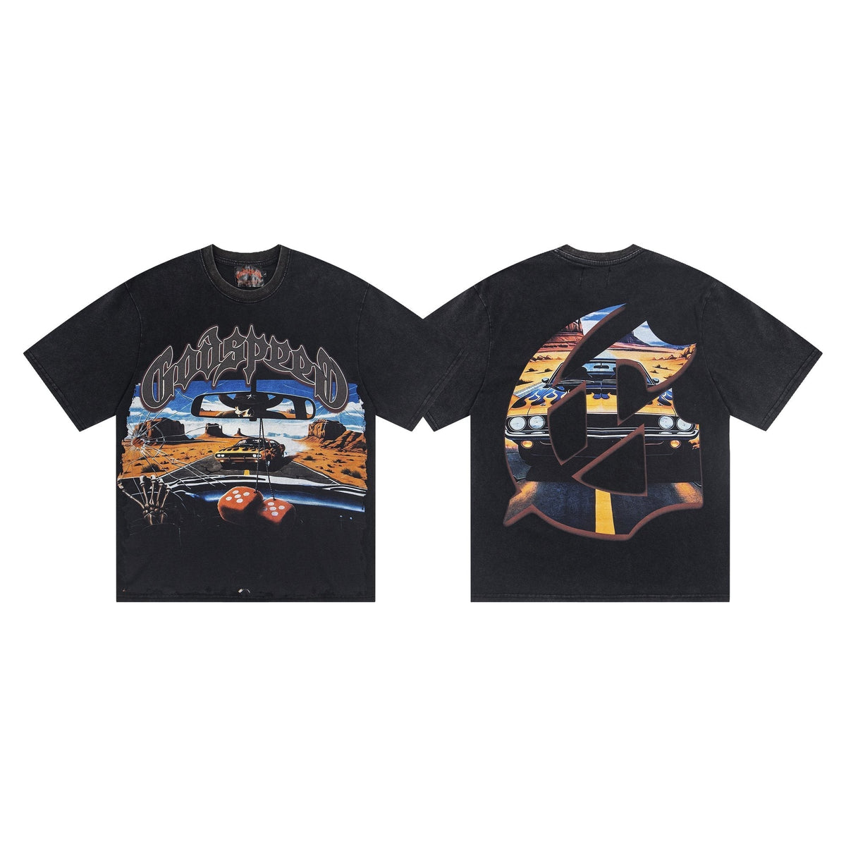 Godspeed Car & Dice Graphic T-Shirt ¡ª hero