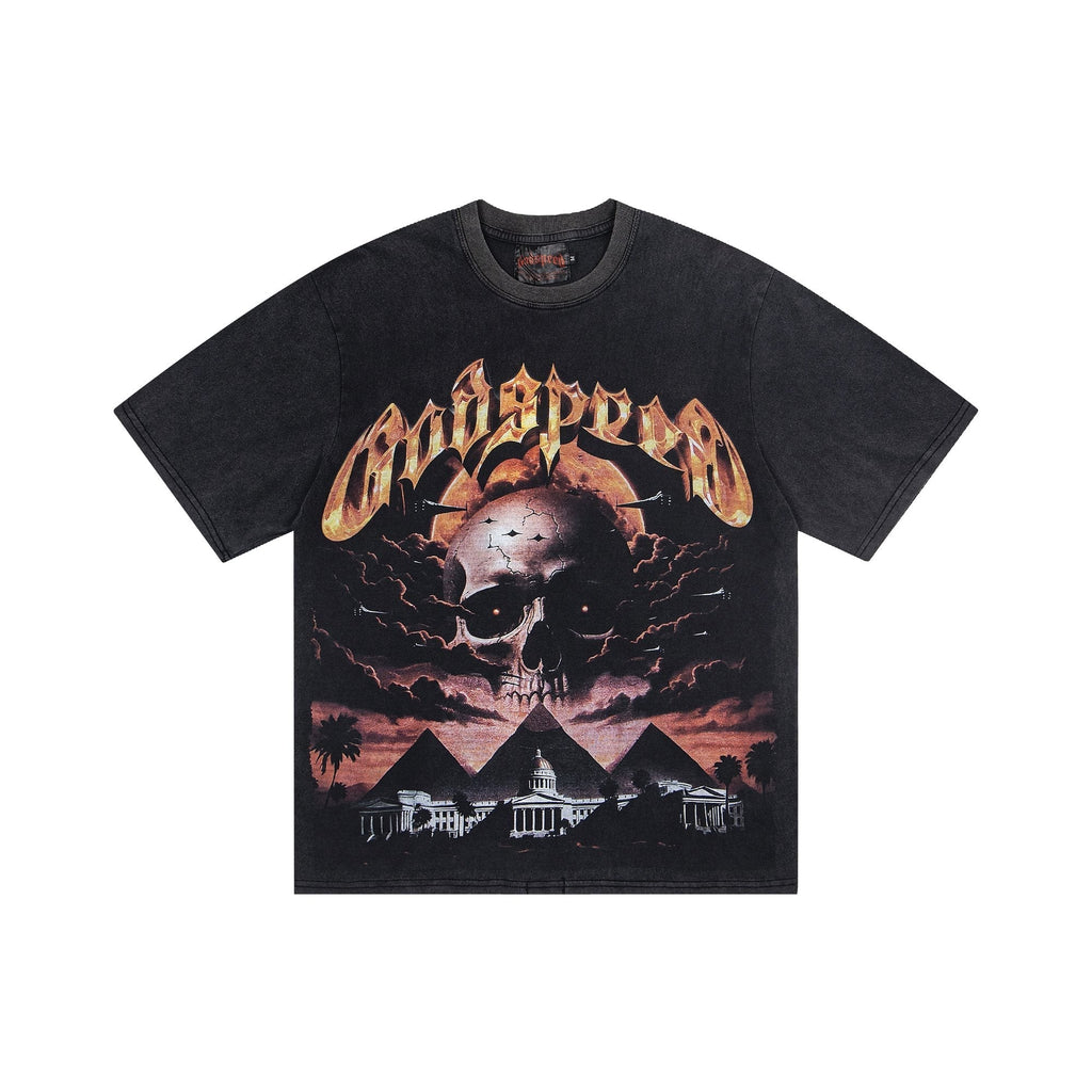 Godspeed Skull Graphic Washed T-Shirt ¡ª hero
